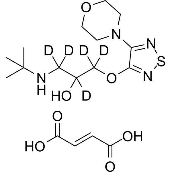 (Rac)-Timolol-d5 maleate ((Rac)-Timolol maleate-d5) 1217260-21-3